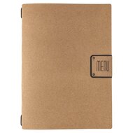 Menumap / Menukaart Mappen - Type: ECOMENU - Lichtbruin - A4