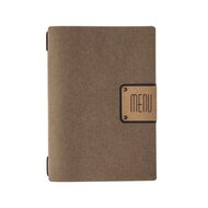 Menumap / Menukaart Mappen - Type: ECOMENU - Donkerbruin - A5