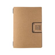 Menumap / Menukaart Mappen - Type: ECOMENU - Lichtbruin - A5