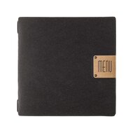 Menumap / Menukaart Mappen - Type: ECOMENU - Zwart - Vierkant