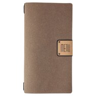 Menumap / Menukaart Mappen - Type: ECOMENU - Donkerbruin - A4 Small