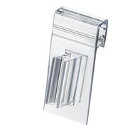 Supergrip / Kaartgripper / Schapstopper - voor Prijsrails / Scanrails / Scannerprofiel - 19mm - Type: SCS-02