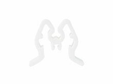 Witte Begrenzerclip / Stock Limiter voor Dubbele Displayhaken - type: ALW-01