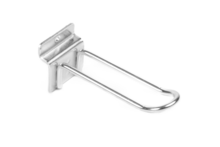 10cm - Dubbele Lamellenwand Displayhaak / Slatwall Blisterhaak - Metaal - type: SLH-10D