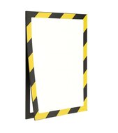 A4 Magneetlijst / Geel-Zwarte Magneetframe  / Magnetische Display - MagFrame-A4-Zwart-Geel