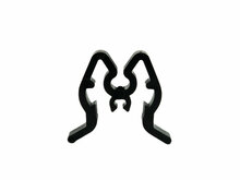 100 stuks - Zwarte Artikelstopper / Productstopper voor Displayhaken / Voorraadstopper / Stocklimiter - type: ALW-01