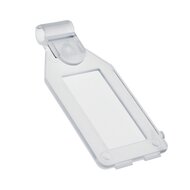 100 stuks - Transparante Prijslabel / Scanvaantje / Pendelclip / Prijskaarthouder - 25 x 38 mm - type: PCL-38T