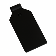 100 stuks - Zwarte Prijslabel / Scanvaantje / Pendelclip / Prijskaarthouder - 25 x 38 mm - type: PCL-38Z