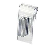 100 stuks - Supergrip / Kaartgripper / Schapstopper - voor Prijsrails / Scanrails / Scannerprofiel - 19mm - Type: SCS-01