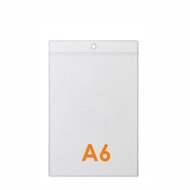 100 stuks - Prijskaarthoesje voor A6 / Meubelkaarthoes / Flexibele Hoes - Type PHS-A6