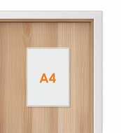 Zelfklevende Insteekhoes voor A4 / Flexibele Kaarthouder met opening aan de korte zijde 