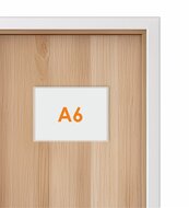 A6 Zelfklevende Insteekhoes / Transparant Flexibel Hoesje met opening aan de lange zijde 