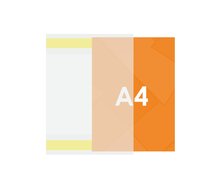 100 stuks - A4 PVC Posterhoes / Zelfklevende Documenthouder / C-Hoes / Wandposterhouder - A4-Staand