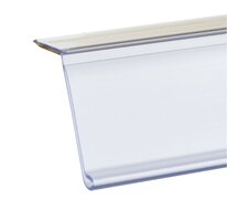 100cm Zelfklevende Prijsrail (39mm) / Transparante Scanrail / Etikethouder / Data Strip - 15 Graden Leeshoek - type 15DB