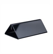 14,8cm - Glanzend Zwarte Menukaarthouder / Houder / Standaard - Type: MZ-148-G