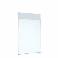 A5 U-houder met 2 boorgaten - Staand - Transparante Posterhouder / Menukaarthouder - type UB-A5-Staand 