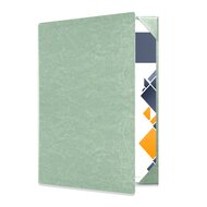 A4 Documentenmap voor 2 pagina's - Lichtgroen
