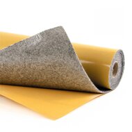 5 meter - Zelfklevend Naaldvilt / Plakvilt voor Autobekleding / Campervilt - Grijs - Breedte: 1 meter - Dikte: 3 mm