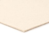 Wolvilt - Wit - 200cm x 150cm - Dikte: 3 mm - 0,36 kg/dm&sup3;