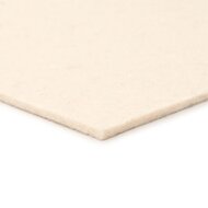 Wolvilt - Wit - 100cm x 150cm - Dikte: 5 mm - 0,36 kg/dm&sup3;