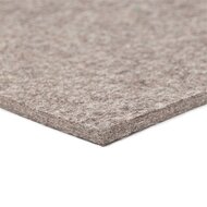 Wolvilt - Grijs (gem&ecirc;leerd) - 100cm x 150cm - Dikte: 10 mm - 0,36 kg/dm&sup3;