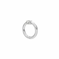 14mm Metalen Scharnierringen / Bindringen / Klikringen - Zilver