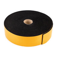 Zelfklevend Vilt / 50mm Plakvilt op Rol (10m) - Zwart - Breedte: 50mm - Dikte: 3 mm - Lengte: 10 Meter