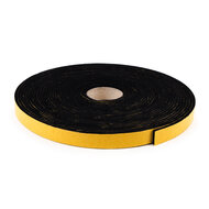 Zelfklevend Vilt / 15mm Plakvilt op Rol (10m) - Zwart - Breedte: 15mm - Dikte: 3 mm - Lengte: 10 Meter