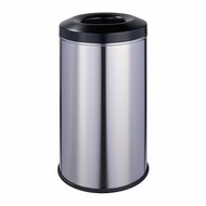 Zelfdovende Vuilnisbak / Afvalbak - 20 Liter - Mat Zilver