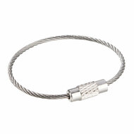 100 stuks - 110mm - Staaldraad Labelhanger - Kabelsluitring met Schroefsluiting - Zilver