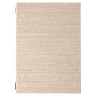 A4 Welkomstmap / Gastenmap met insteekhoezen (uitbreidbaar van 4 tot 8 pagina's) - Type: Luxury Ivory A4