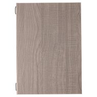 A4 Welkomstmap / Gastenmap met insteekhoezen (uitbreidbaar van 4 tot 8 pagina's) - Type: Luxury Oak A4 