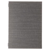 A4 Welkomstmap / Gastenmap met insteekhoezen (uitbreidbaar van 4 tot 8 pagina's) - Type: Luxury Grey A4 