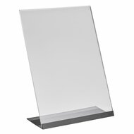 A4 L-Standaard Met  Aluminium Voet  / Tafelhouder / Menukaarthouder / Folderhouder - type L-A4-AV