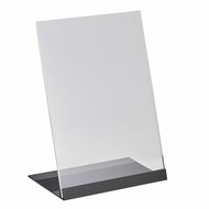 A5 L-Standaard Met  Aluminium Voet  / Tafelhouder / Menukaarthouder / Folderhouder - type L-A5-AV