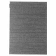 A4 Menumap met insteekhoezen (uitbreidbaar van 4 tot 8 menukaarten) - Type: Luxury Grey A4 