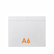 A6 Prijskaarthoesje / Meubelkaarthoes / Flexibele Hoes - Type PHS-A6-Liggend