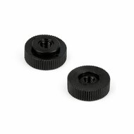 Zwarte Kartelmoer / Kunststof M4 Moer 