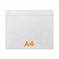 A4 Kaarthouder / Badgehouder - Type PHS-A4-Liggend