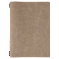 A4 Menumap met insteekhoezen (uitbreidbaar van 4 tot 8 menukaarten) - Type: Juta Bruin - Blanco