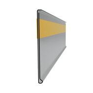 100cm Zelfklevende Prijsrail / Scanrail - Hoogte: 55 mm - Lengte 100 cm - Transparant