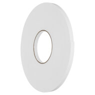 12mm - Dubbelzijdig PE-Schuim Foamtape - Wit - Dikte: 2mm - Lengte: 25 Meter 
