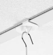 100 stuks - Ophanghaakjes voor Systeemplafond / Plafondklem - Wit - type PH-11
