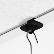 100 stuks - Ophanghaakjes voor Systeemplafond / Plafondklem - Zwart - type PH-26