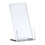 1/3 A4 (DL) Folderhouder / Brochurehouder / Acrylglas L-Standaard - Type: HBS-DL-Staand