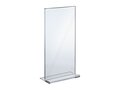1/3 A4 (DL) Folderhouder / Tafelhouder / Acrylglas T-Standaard - type T-13A4-PM