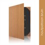 Menumap / Menukaart Mappen - 2x A4 - Houtpatroon Bruin