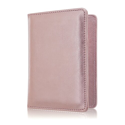 Autopapieren Hoes / 10,5 x 14cm Kentekenbewijs Mapje - V1 - Rose Goud