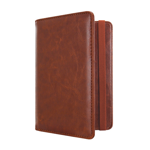 Autopapieren Hoes / 11,7 x 16,5 cm Kentekenbewijs Mapje - D1 - Donkerbruin