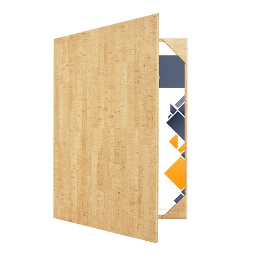 Documentenmap / Aktemap - 2x A4 - Licht-Kurk